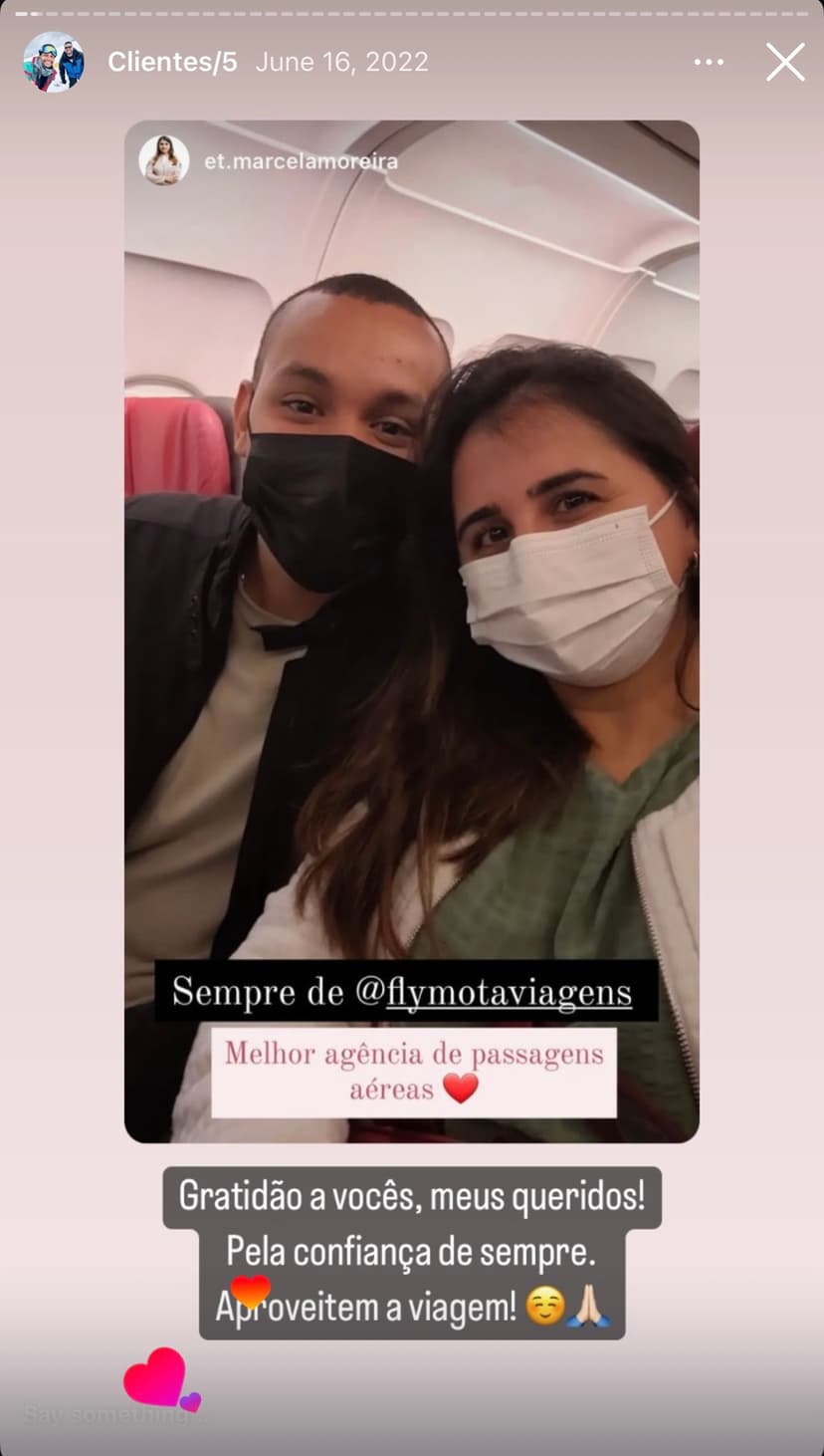 Ítalo Santos embarcando