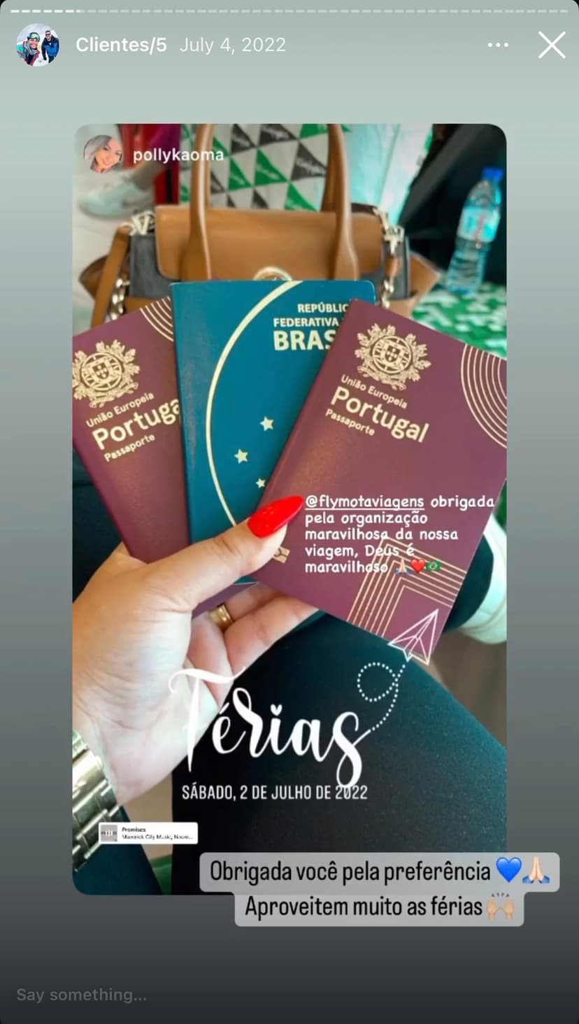 Polly Kaoma embarcando